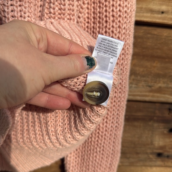 Garnet hill NWOT knit Cardigan linen and organic cotton - Picture 6 of 7